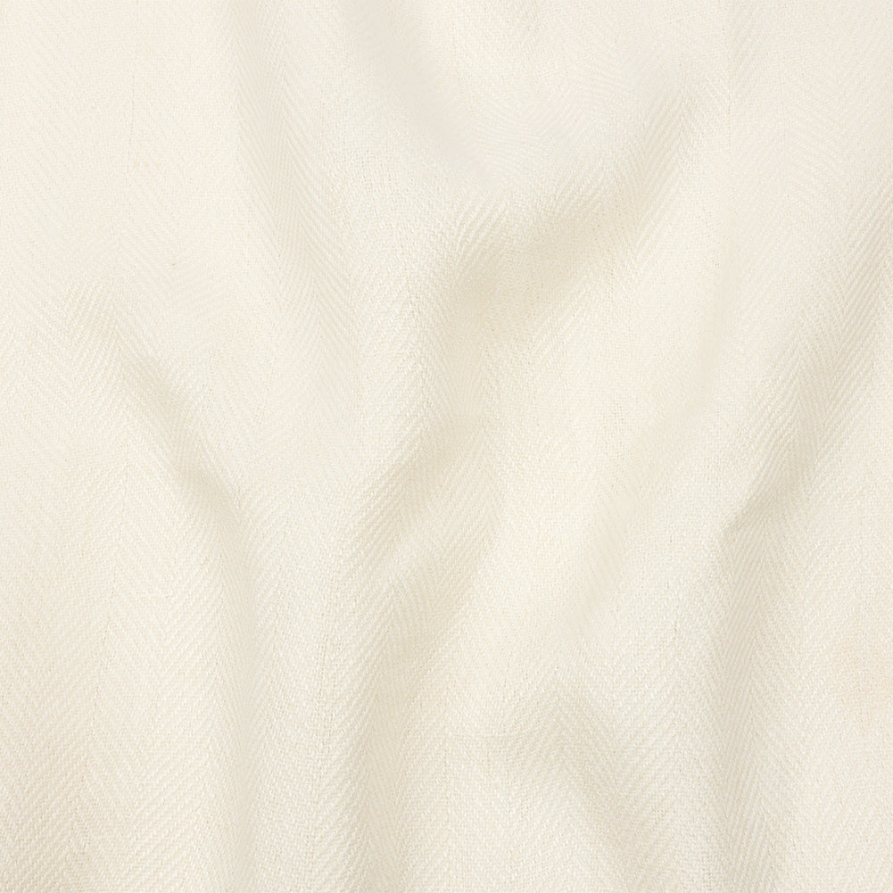Ivory Herringbone Heavy Cotton Woven Ivory Herringbone Heavy Cotton Woven