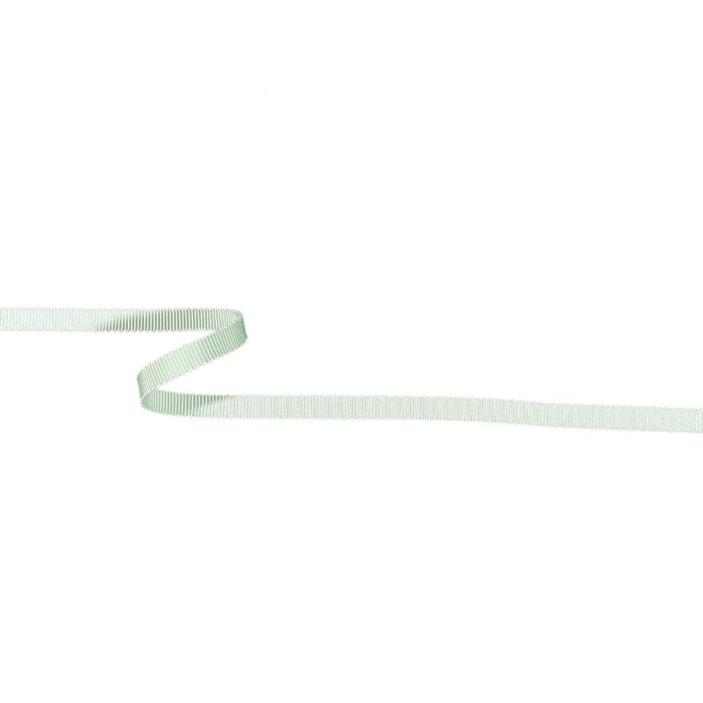 Spearmint Recycled Polyester Petersham Grosgrain Ribbon - 6mm Spearmint Recycled Polyester Petersham Grosgrain Ribbon - 6mm