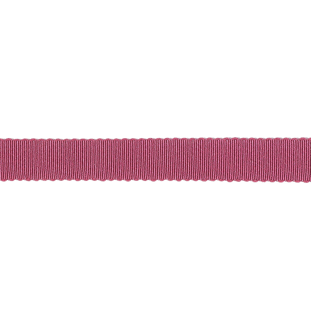 Dark Pink Recycled Polyester Petersham Grosgrain Ribbon - 9mm - Detail Dark Pink Recycled Polyester Petersham Grosgrain Ribbon - 9mm - Detail