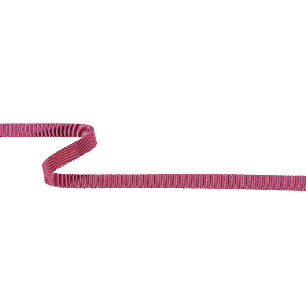 Dark Pink Recycled Polyester Petersham Grosgrain Ribbon - 9mm Dark Pink Recycled Polyester Petersham Grosgrain Ribbon - 9mm
