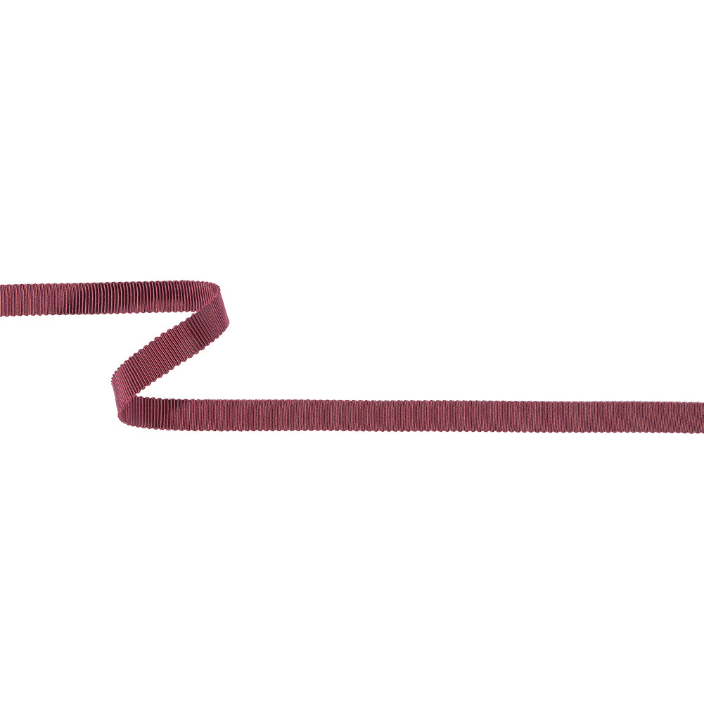 Dark Raspberry Recycled Polyester Petersham Grosgrain Ribbon - 9mm Dark Raspberry Recycled Polyester Petersham Grosgrain Ribbon - 9mm