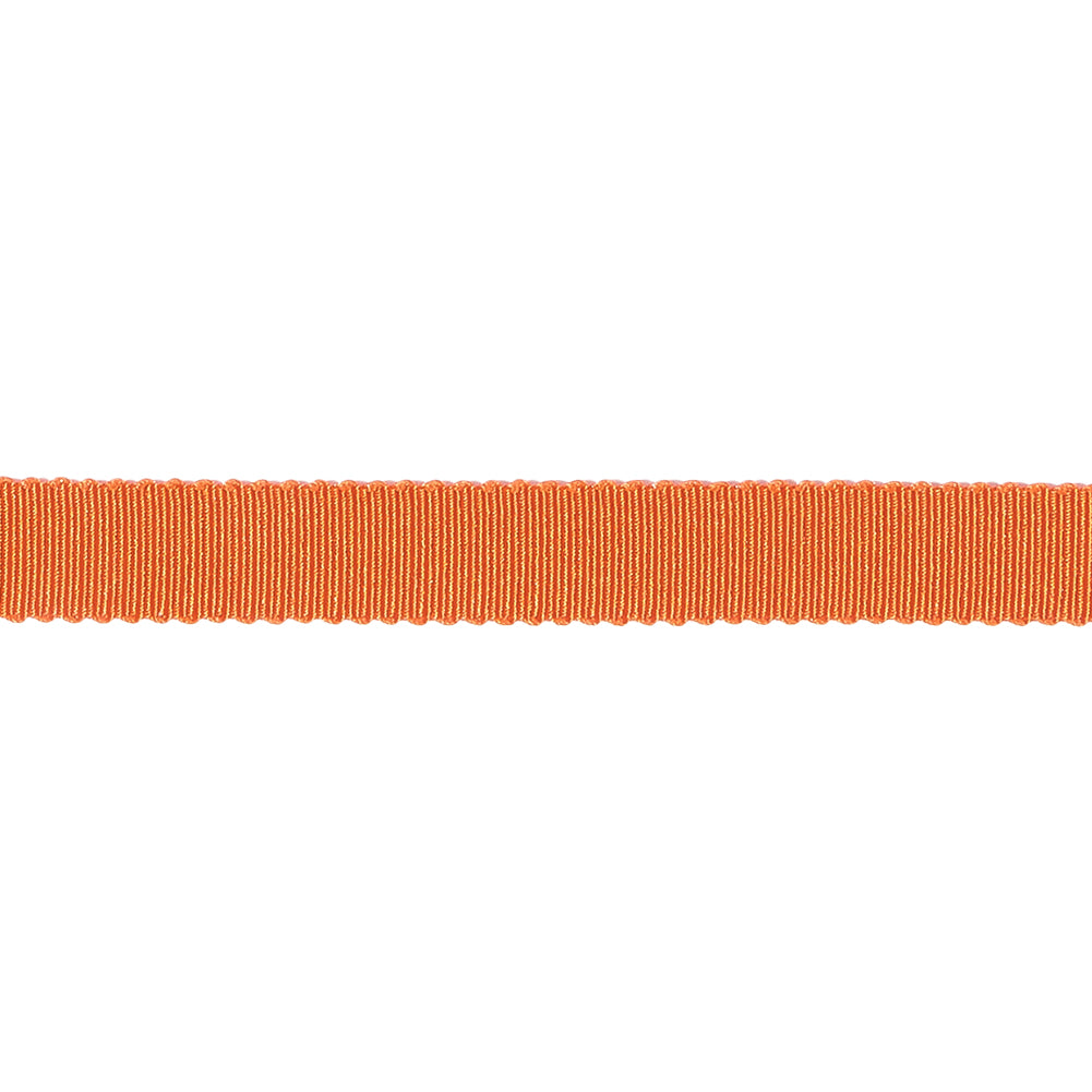 Red Orange Recycled Polyester Petersham Grosgrain Ribbon - 9mm Red Orange Recycled Polyester Petersham Grosgrain Ribbon - 9mm