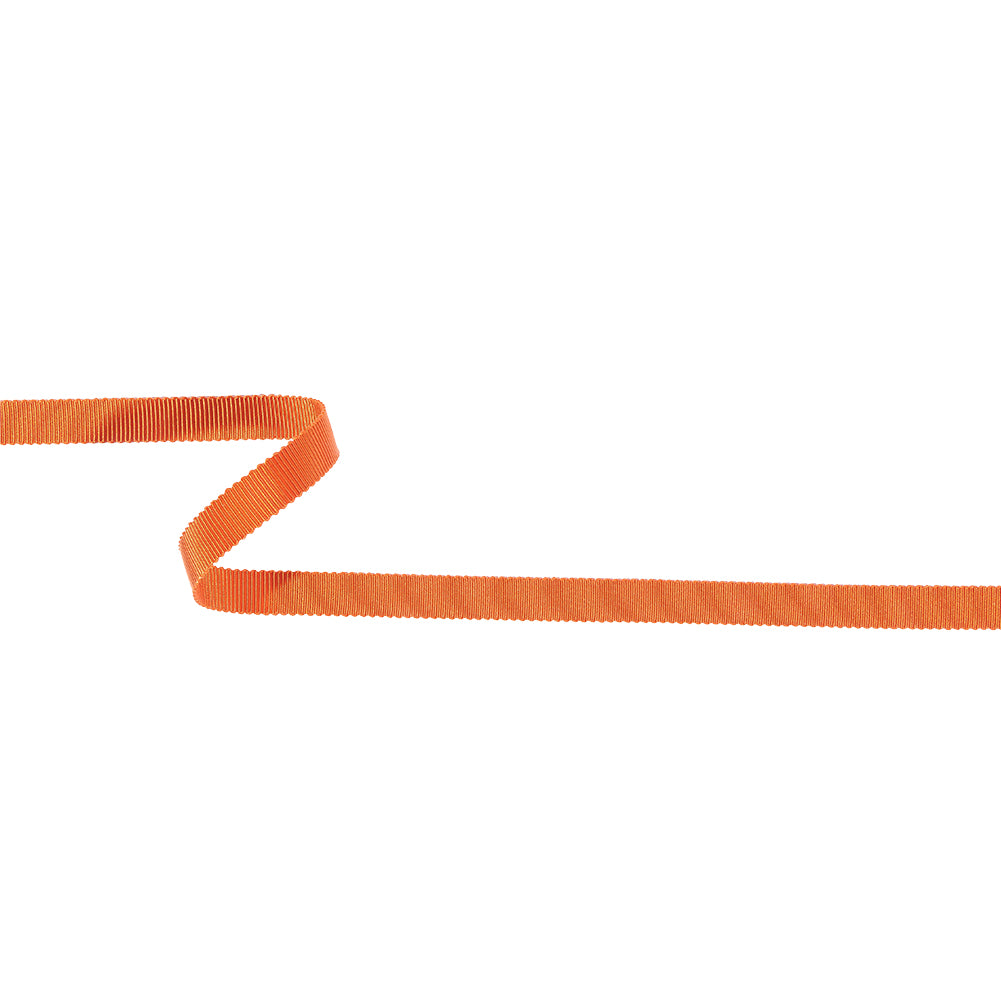 Red Orange Recycled Polyester Petersham Grosgrain Ribbon - 9mm Red Orange Recycled Polyester Petersham Grosgrain Ribbon - 9mm