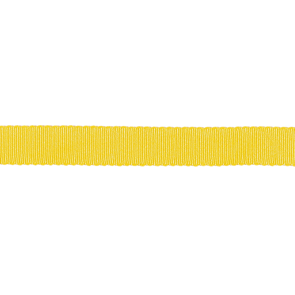 Yellow Recycled Polyester Petersham Grosgrain Ribbon - 9mm Yellow Recycled Polyester Petersham Grosgrain Ribbon - 9mm