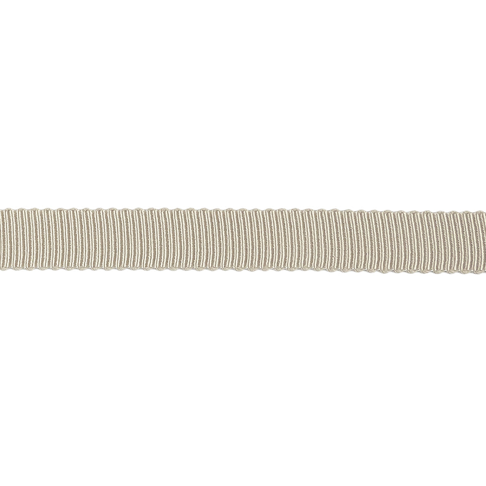 Taupe Recycled Polyester Petersham Grosgrain Ribbon - 9mm Taupe Recycled Polyester Petersham Grosgrain Ribbon - 9mm