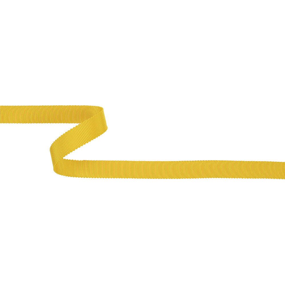 Yellow Recycled Polyester Petersham Grosgrain Ribbon - 12mm Yellow Recycled Polyester Petersham Grosgrain Ribbon - 12mm