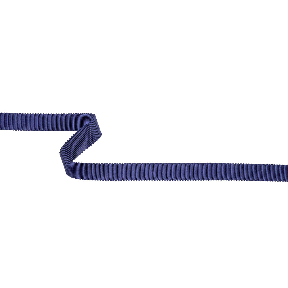 Navy Recycled Polyester Petersham Grosgrain Ribbon - 12mm Navy Recycled Polyester Petersham Grosgrain Ribbon - 12mm