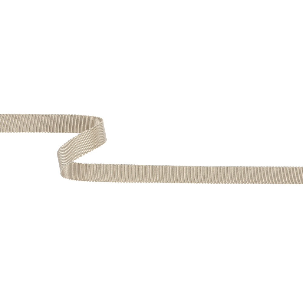 Taupe Recycled Polyester Petersham Grosgrain Ribbon - 12mm Taupe Recycled Polyester Petersham Grosgrain Ribbon - 12mm