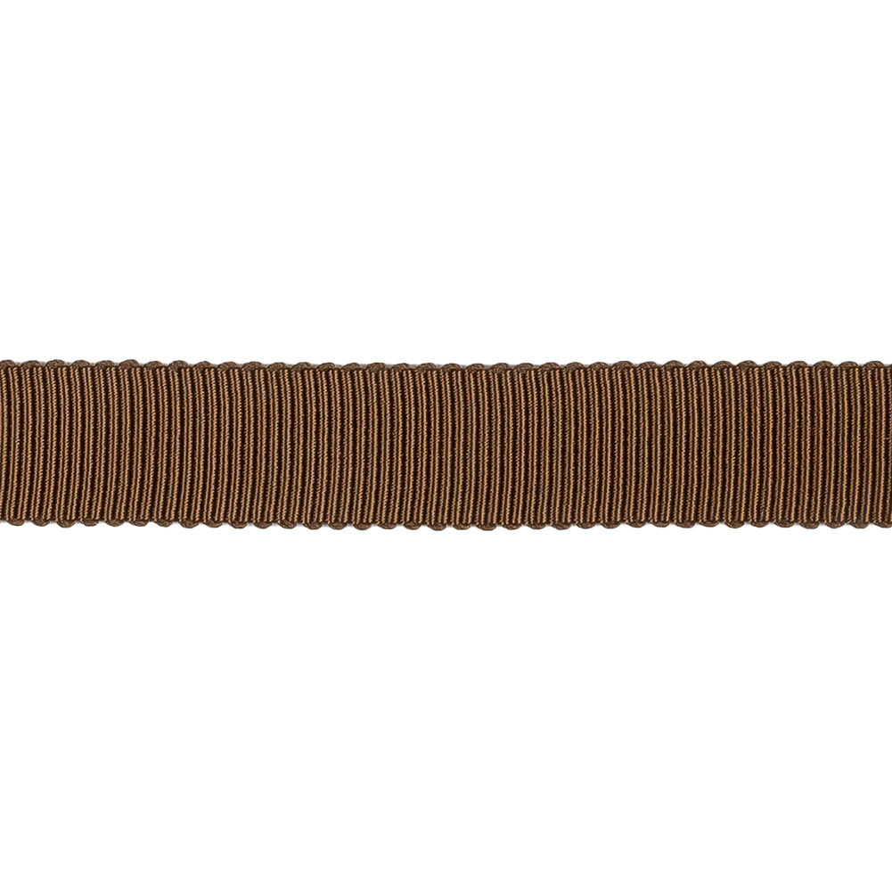 Brown Recycled Polyester Petersham Grosgrain Ribbon - 12mm Brown Recycled Polyester Petersham Grosgrain Ribbon - 12mm