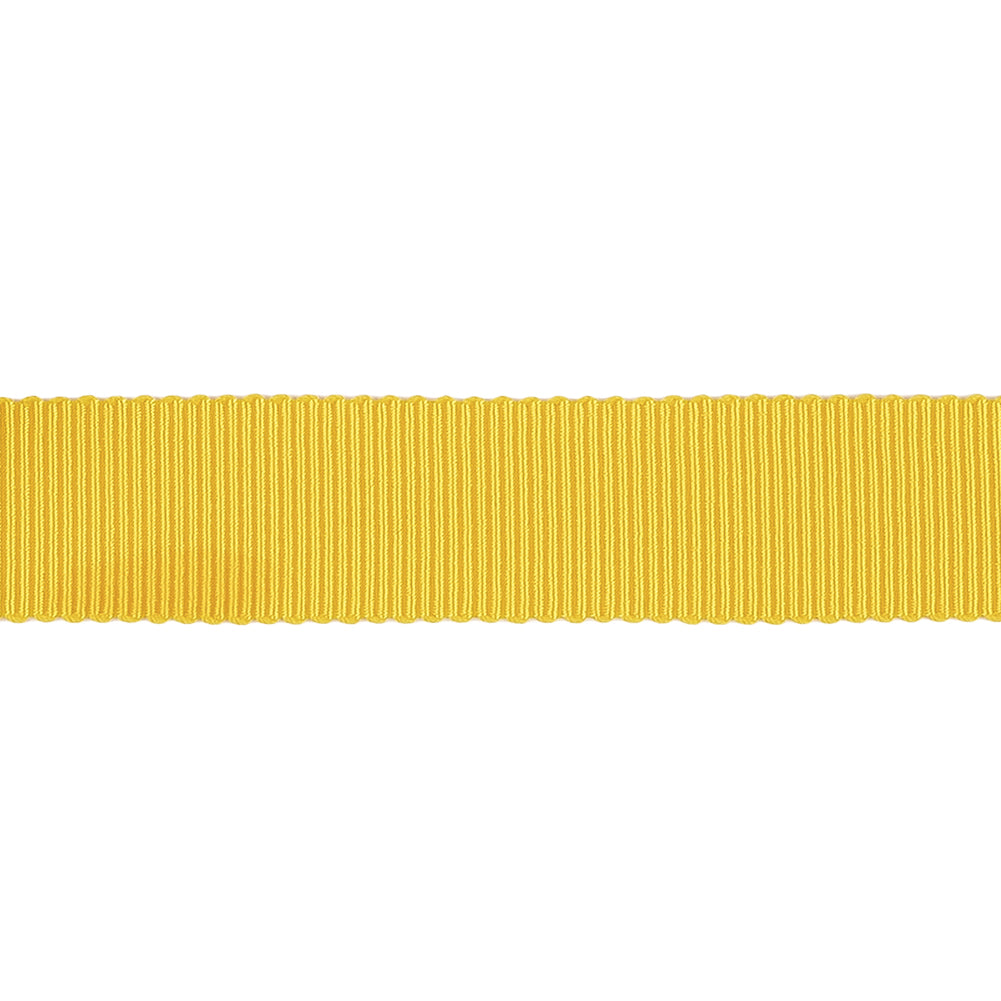 Yellow Recycled Polyester Petersham Grosgrain Ribbon - 15mm Yellow Recycled Polyester Petersham Grosgrain Ribbon - 15mm