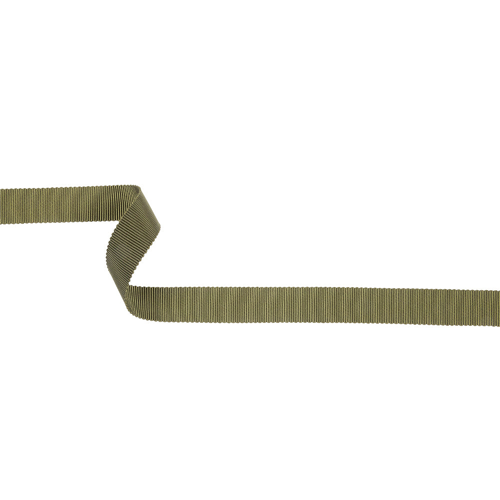 Hunter Recycled Polyester Petersham Grosgrain Ribbon - 15mm Hunter Recycled Polyester Petersham Grosgrain Ribbon - 15mm