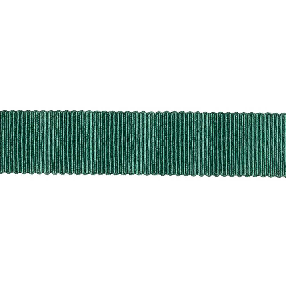 Emerald Recycled Polyester Petersham Grosgrain Ribbon - 15mm Emerald Recycled Polyester Petersham Grosgrain Ribbon - 15mm