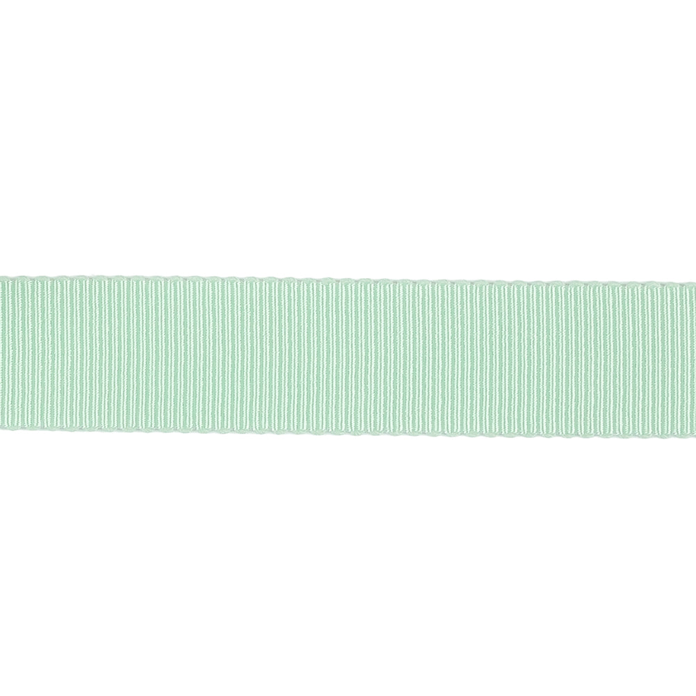Spearmint Recycled Polyester Petersham Grosgrain Ribbon - 15mm Spearmint Recycled Polyester Petersham Grosgrain Ribbon - 15mm