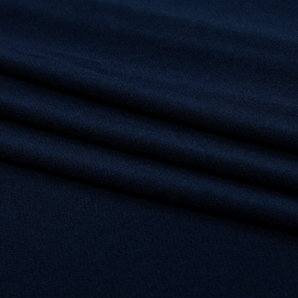 Stretch Polyester Crepe Knit - Navy - Arabesque Collection Stretch Polyester Crepe Knit - Navy - Arabesque Collection