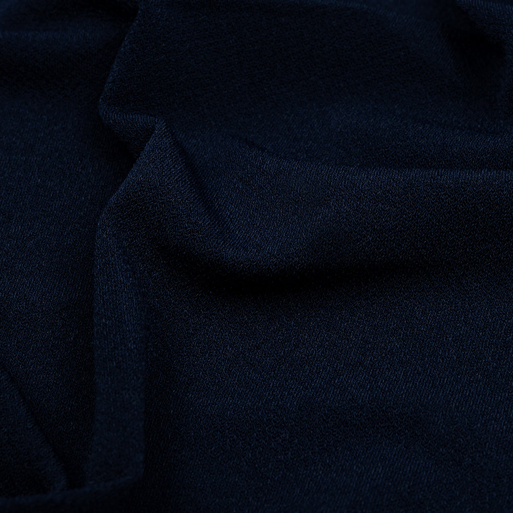 Stretch Polyester Crepe Knit - Navy - Arabesque Collection Stretch Polyester Crepe Knit - Navy - Arabesque Collection