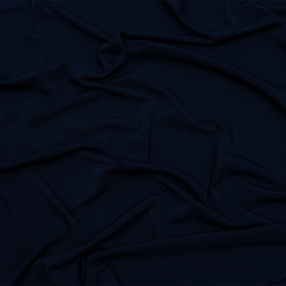 Stretch Polyester Crepe Knit - Navy - Arabesque Collection Stretch Polyester Crepe Knit - Navy - Arabesque Collection