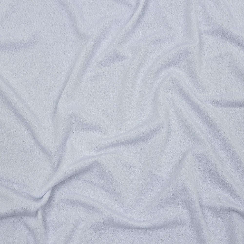 Stretch Polyester Crepe Knit - White - Arabesque Collection Stretch Polyester Crepe Knit - White - Arabesque Collection