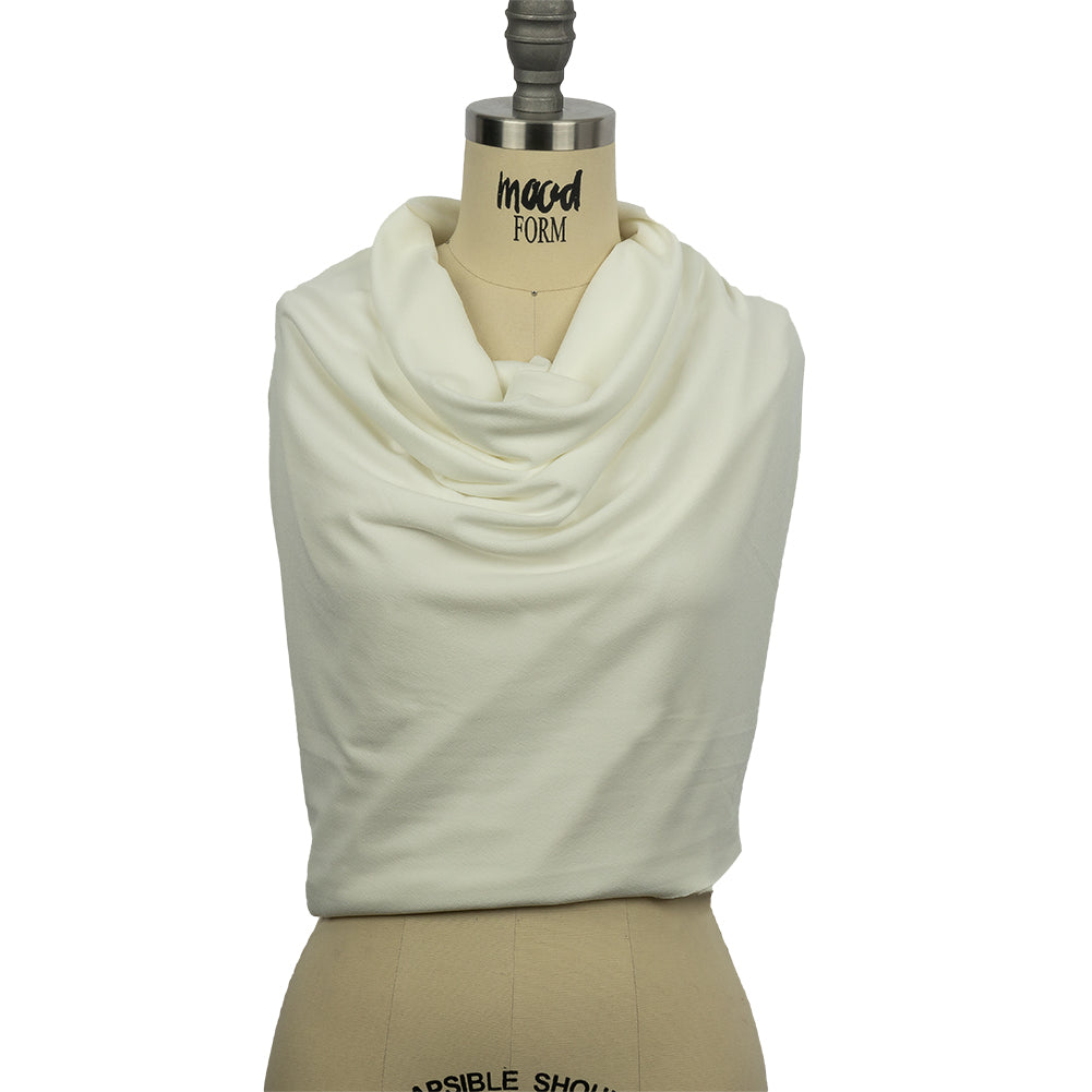 Tejido de punto crepé de poliéster elástico - Cloud Dancer - Colección Arabesque Tejido de punto crepé de poliéster elástico - Cloud Dancer - Colección Arabesque