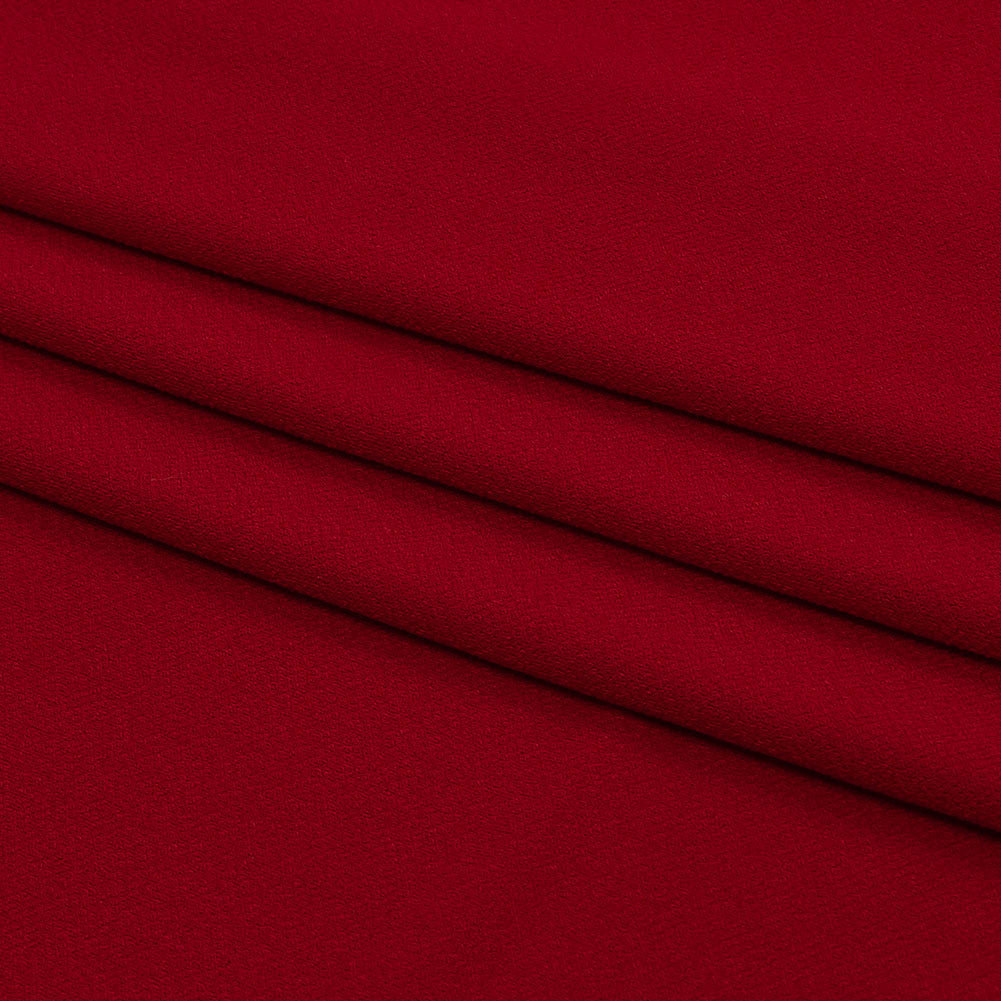 Stretch Polyester Crepe Knit - Tango Red - Arabesque Collection Stretch Polyester Crepe Knit - Tango Red - Arabesque Collection