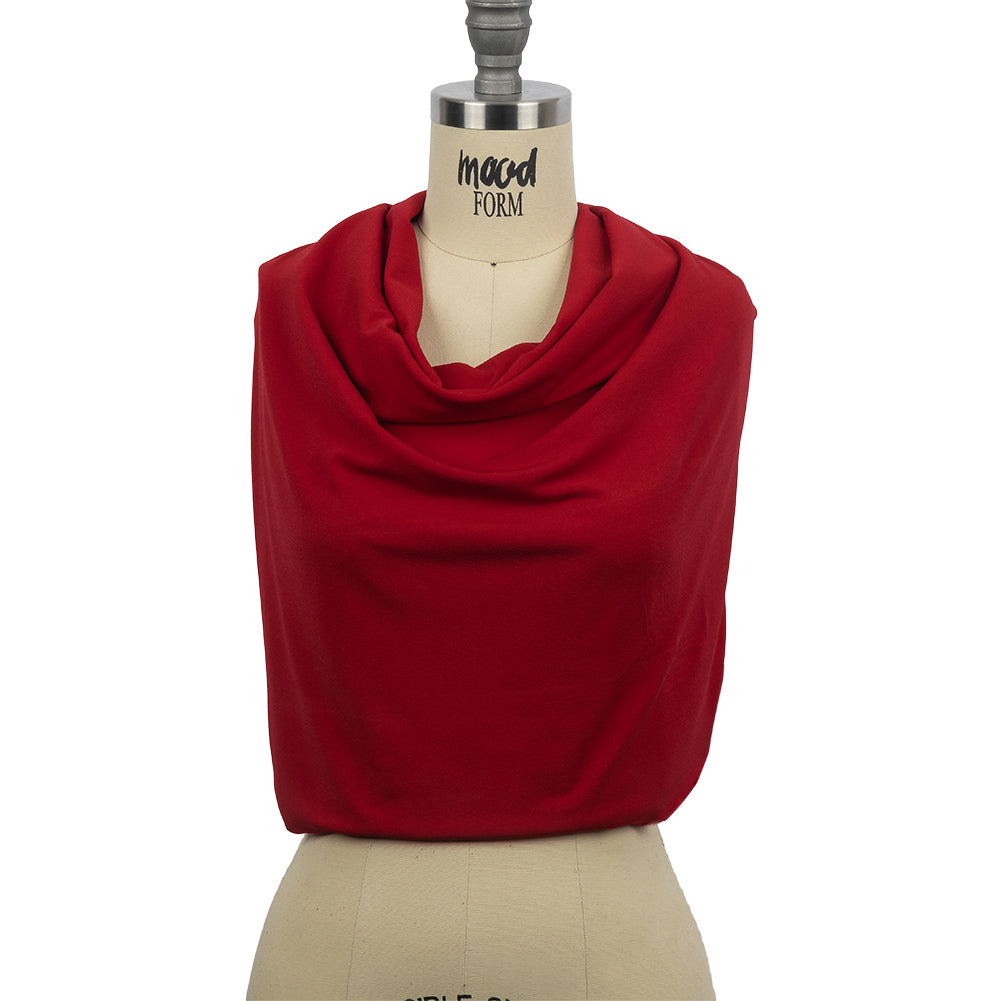 Stretch Polyester Crepe Knit - Tango Red - Arabesque Collection Stretch Polyester Crepe Knit - Tango Red - Arabesque Collection