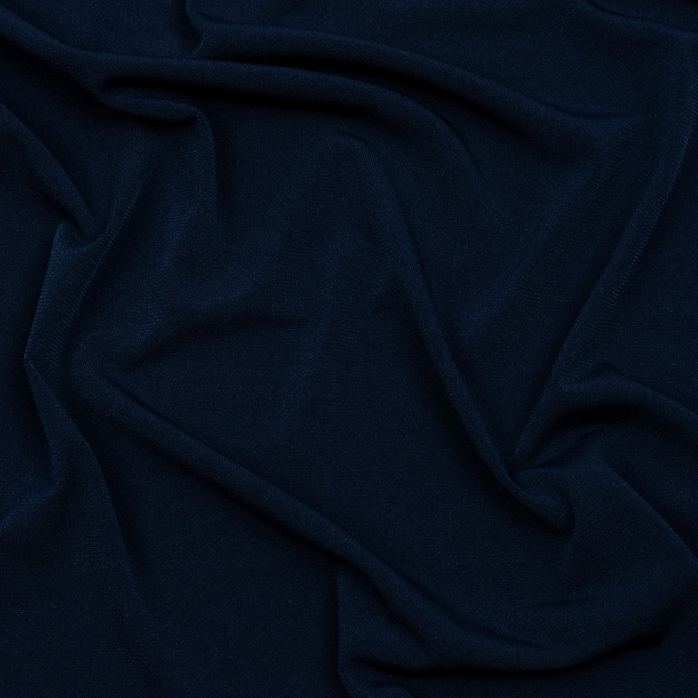 Stretch Polyester ITY Jersey - Navy - Isadora Collection Stretch Polyester ITY Jersey - Navy - Isadora Collection