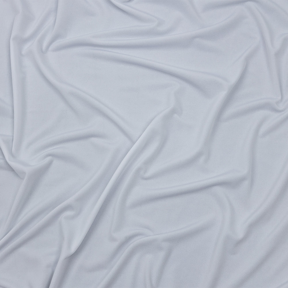 Stretch Polyester ITY Jersey - White - Isadora Collection Stretch Polyester ITY Jersey - White - Isadora Collection