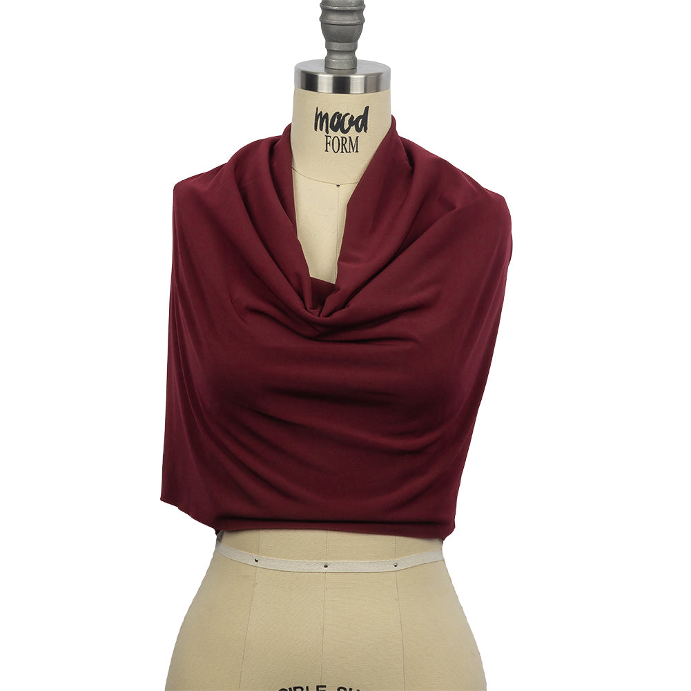 Stretch Polyester ITY Jersey - Wine - Isadora Collection Stretch Polyester ITY Jersey - Wine - Isadora Collection
