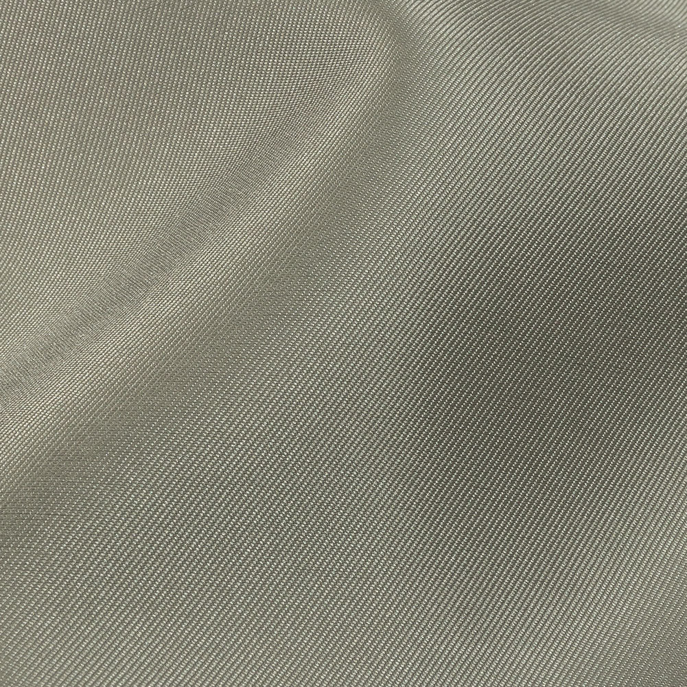 Polyester Twill Mikado - Silver - Mora Collection - Detail Polyester Twill Mikado - Silver - Mora Collection - Detail
