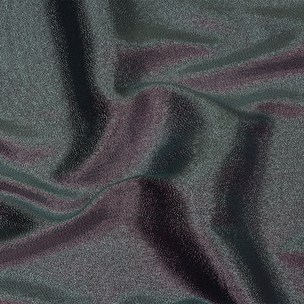 Metallic Polyester Lame - Pink and Black - Glimmer Collection Metallic Polyester Lame - Pink and Black - Glimmer Collection