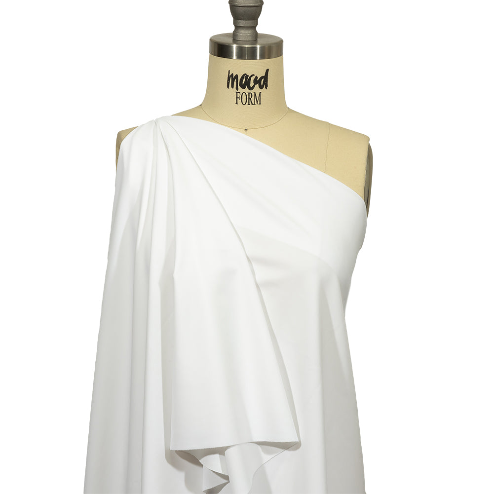 Recycled Swimwear Tricot, UV Protective - White - Santorini Plus Collection Recycled Swimwear Tricot, UV Protective - White - Santorini Plus Collection