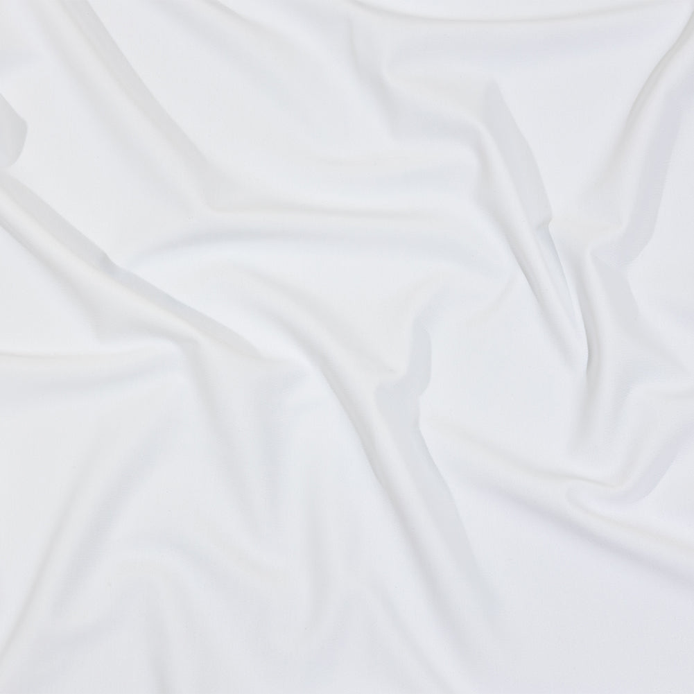Recycled Swimwear Tricot, UV Protective - PFD White - Santorini Plus Collection Recycled Swimwear Tricot, UV Protective - PFD White - Santorini Plus Collection
