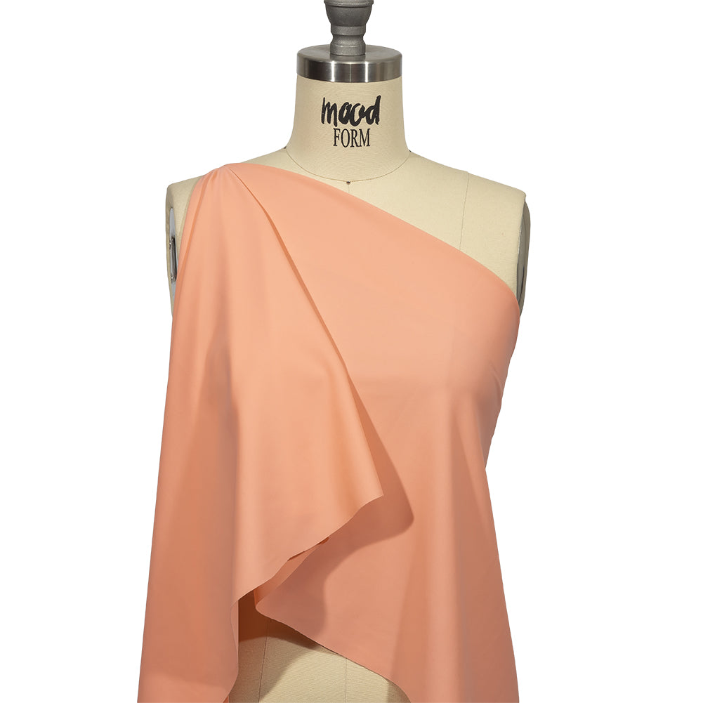 Recycled Swimwear Tricot, UV Protective - Peach Flower - Santorini Plus Collection Drape Recycled Swimwear Tricot, UV Protective - Peach Flower - Santorini Plus Collection Drape