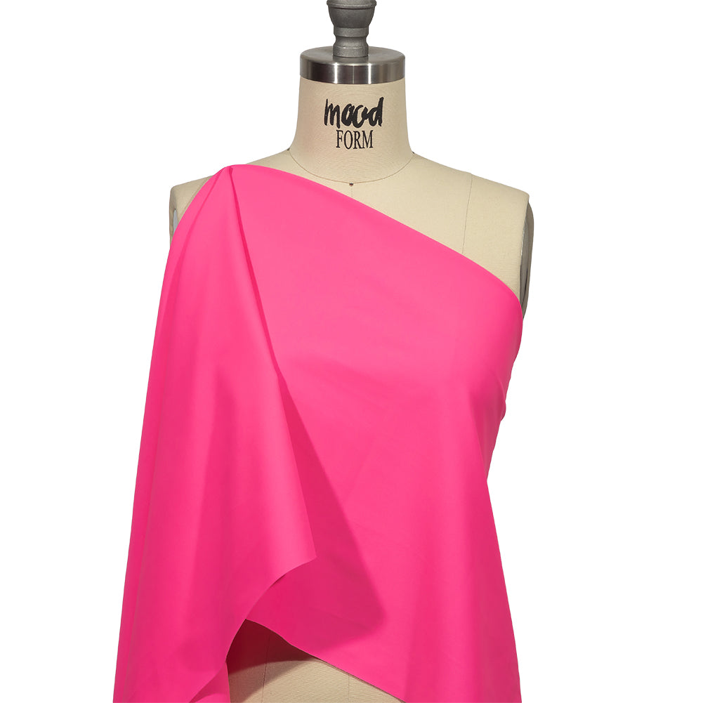 Recycled Swimwear Tricot, UV Protective - Shocking Pink - Santorini Plus Collection Recycled Swimwear Tricot, UV Protective - Shocking Pink - Santorini Plus Collection