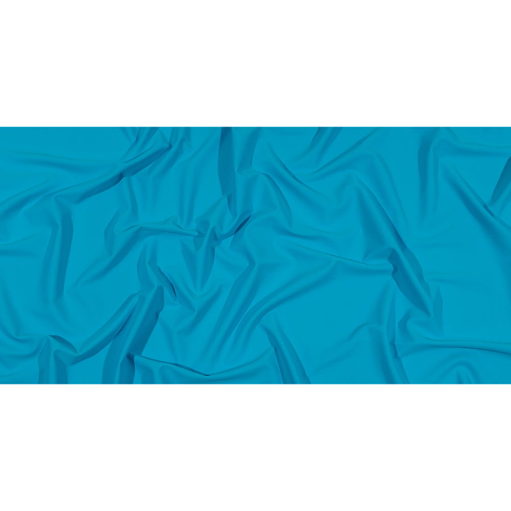 Recycled Swimwear Tricot, UV Protective - Cyan Blue - Santorini Plus Collection - Full Recycled Swimwear Tricot, UV Protective - Cyan Blue - Santorini Plus Collection - Full