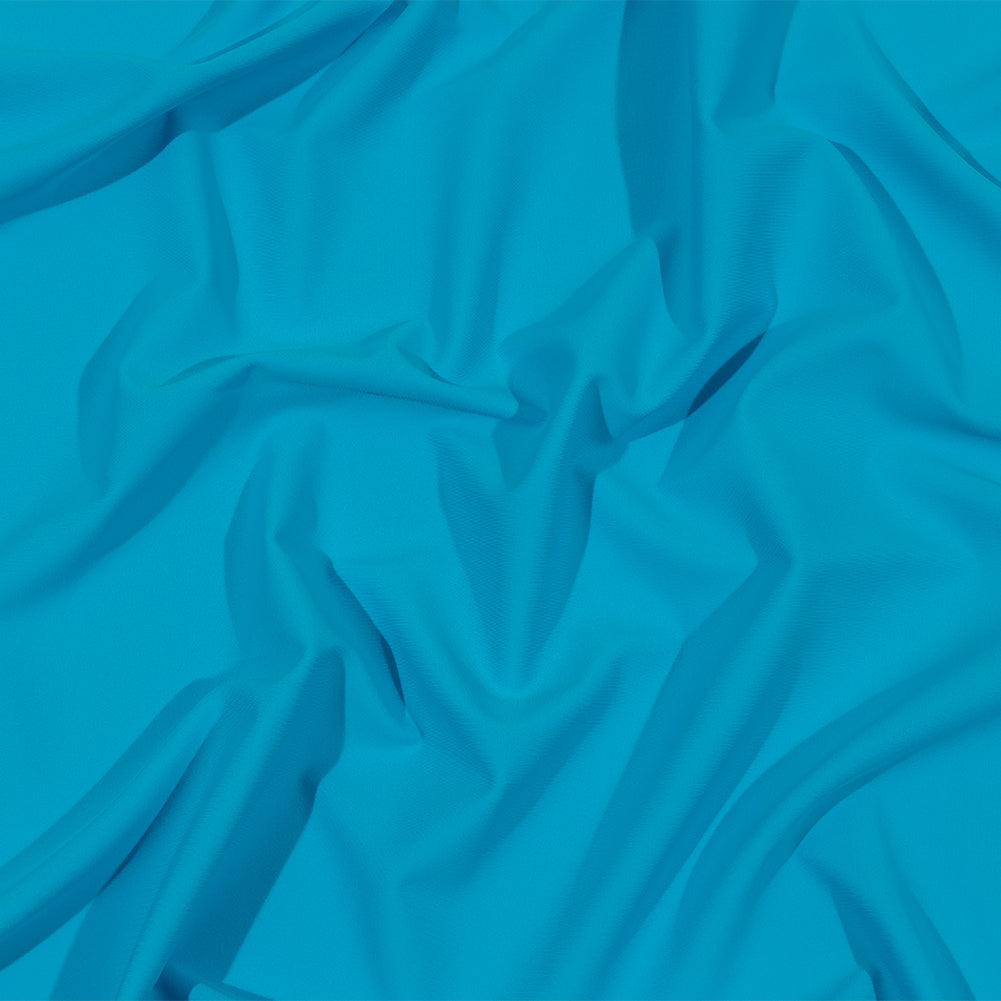 Recycled Swimwear Tricot, UV Protective - Cyan Blue - Santorini Plus Collection Recycled Swimwear Tricot, UV Protective - Cyan Blue - Santorini Plus Collection