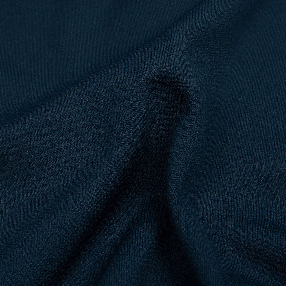 Maritime Blue Polyester Interlock Knit Maritime Blue Polyester Interlock Knit
