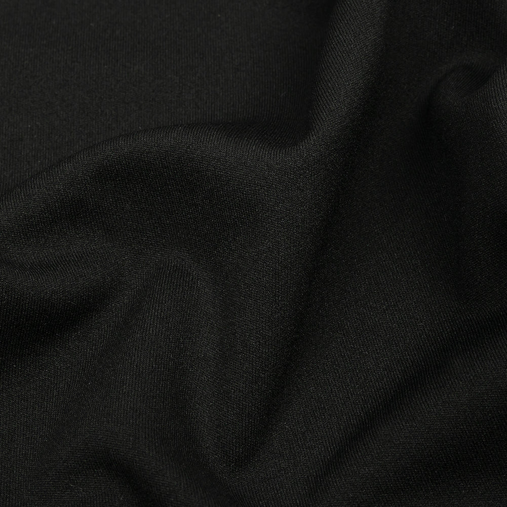 Black Onyx Polyester Interlock Knit Detail Black Onyx Polyester Interlock Knit Detail