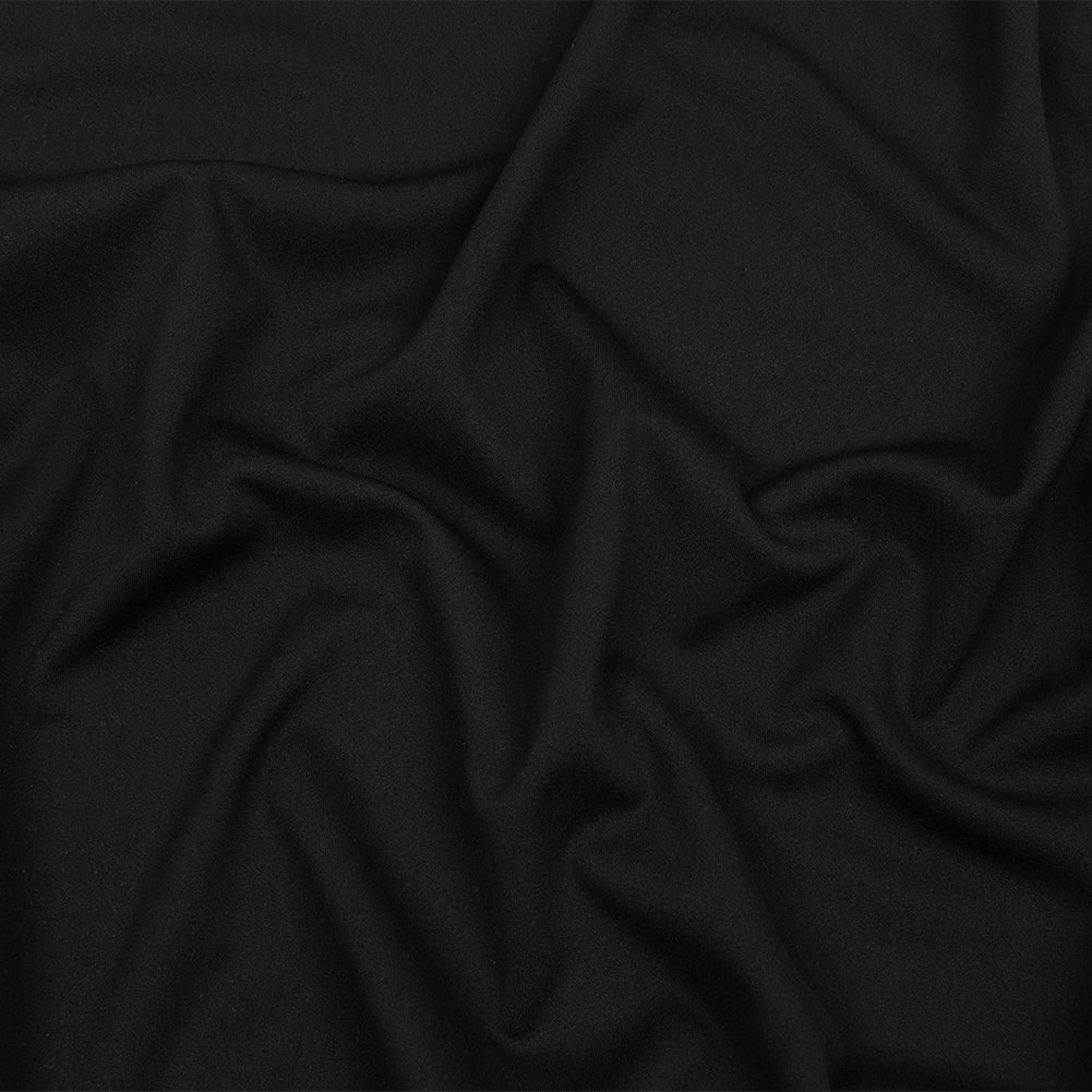 Black Onyx Polyester Interlock Knit Black Onyx Polyester Interlock Knit