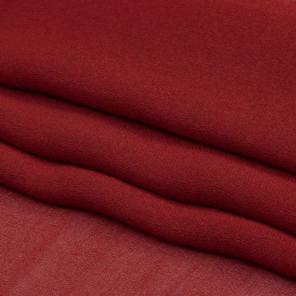 Famous Australian Designer Clay Red Viscose Georgette Folded Famous Australian Designer Clay Red Viscose Georgette Folded