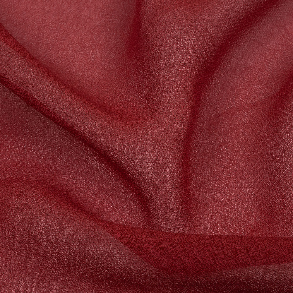 Famous Australian Designer Clay Red Viscose Georgette Detail Famous Australian Designer Clay Red Viscose Georgette Detail