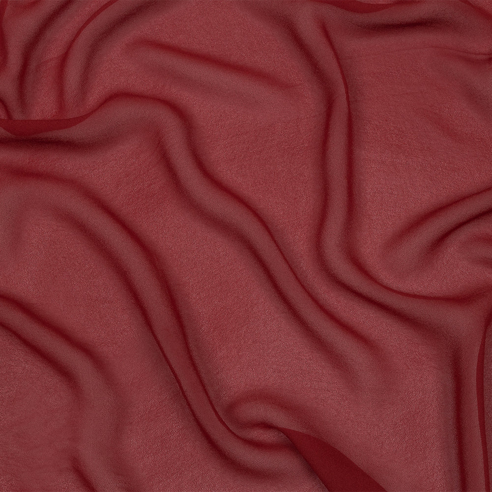 Famous Australian Designer Clay Red Viscose Georgette Famous Australian Designer Clay Red Viscose Georgette