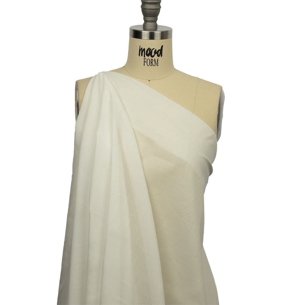 Famous Australian Designer Star White Crisp Cotton Voile Famous Australian Designer Star White Crisp Cotton Voile