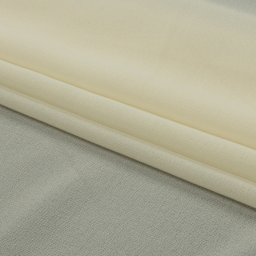 Famous Australian Designer Antique White Polyester Georgette - Folded Famous Australian Designer Antique White Polyester Georgette - Folded