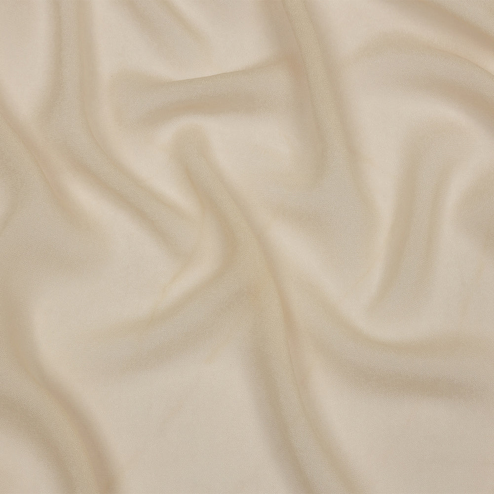 Famous Australian Designer Cream Peach Viscose Georgette Famous Australian Designer Cream Peach Viscose Georgette