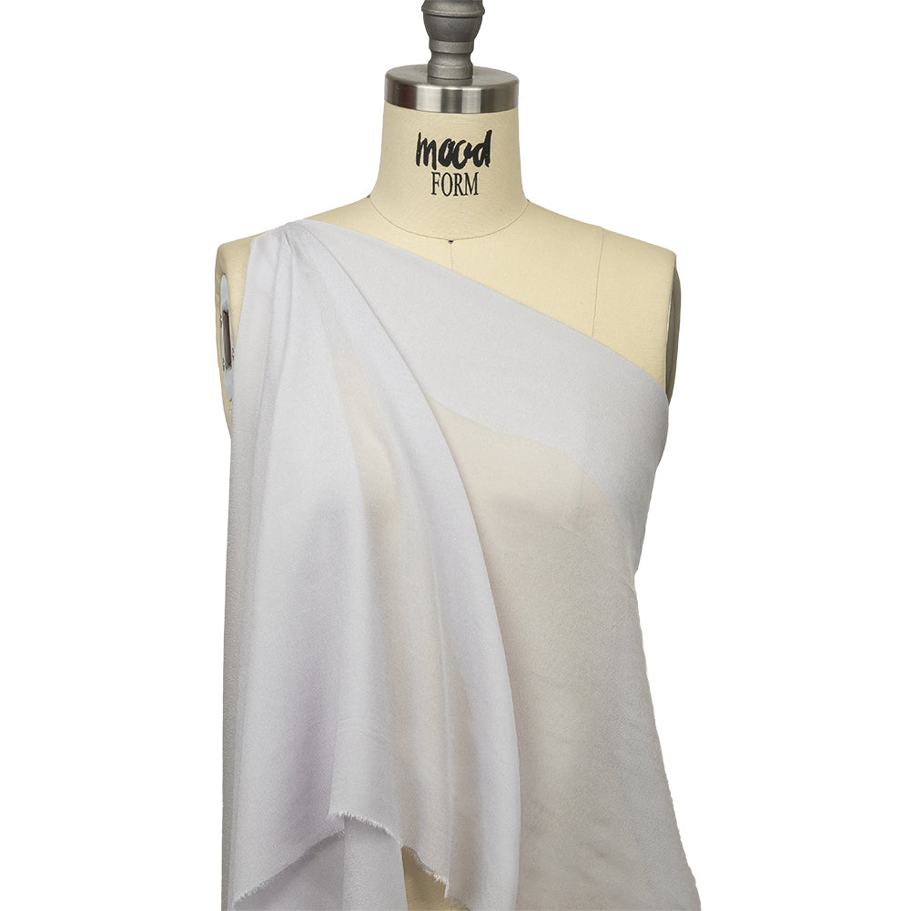 Famous Australian Designer Dusty Lilac Viscose Georgette Drape Famous Australian Designer Dusty Lilac Viscose Georgette Drape