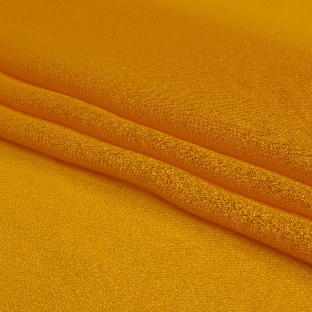 Famous Australian Designer Golden Yellow Viscose Georgette Folded Famous Australian Designer Golden Yellow Viscose Georgette Folded