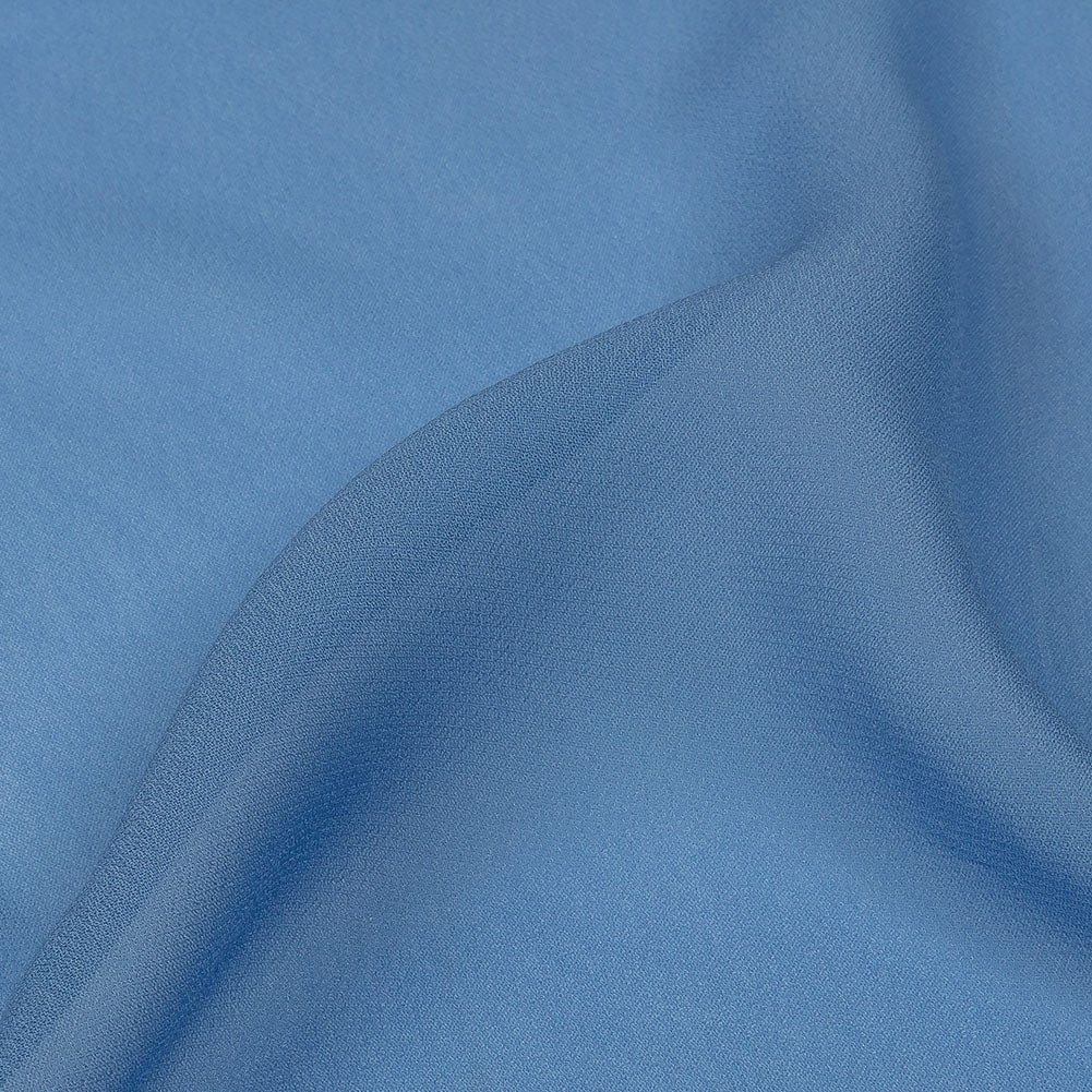 Famous Australian Designer Cornflower Viscose Georgette Folded Famous Australian Designer Cornflower Viscose Georgette Folded
