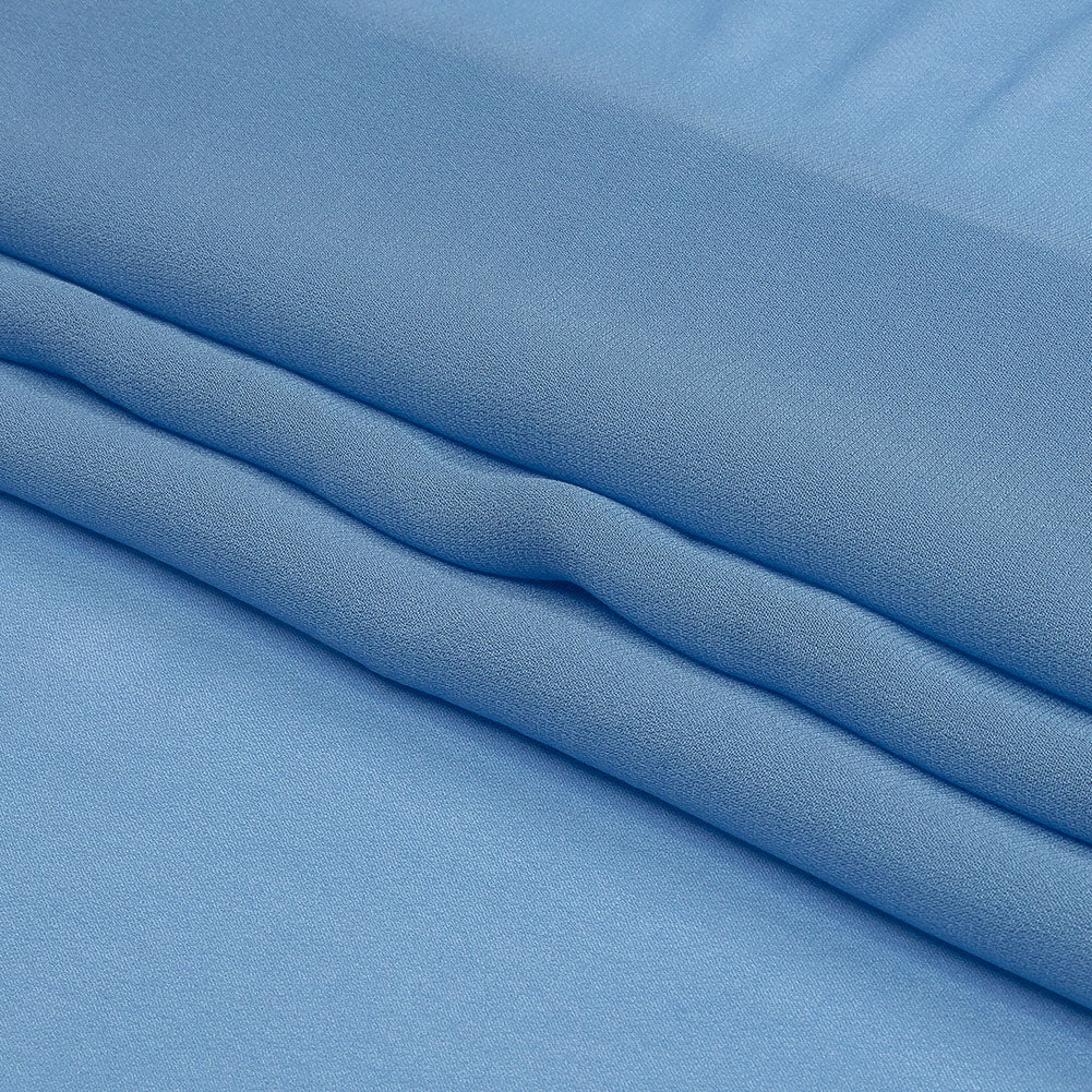 Famous Australian Designer Cornflower Viscose Georgette Full Famous Australian Designer Cornflower Viscose Georgette Full
