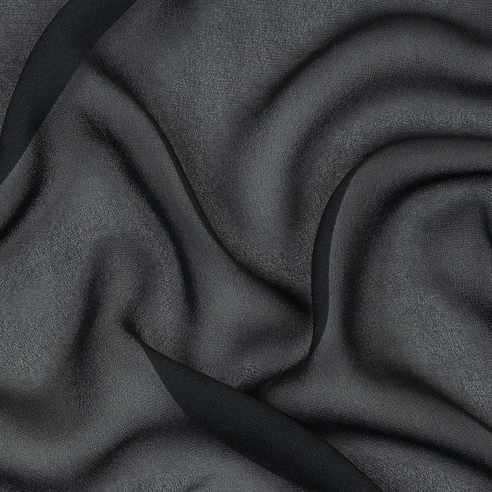 Famous Australian Designer Dark Navy Viscose Georgette Famous Australian Designer Dark Navy Viscose Georgette