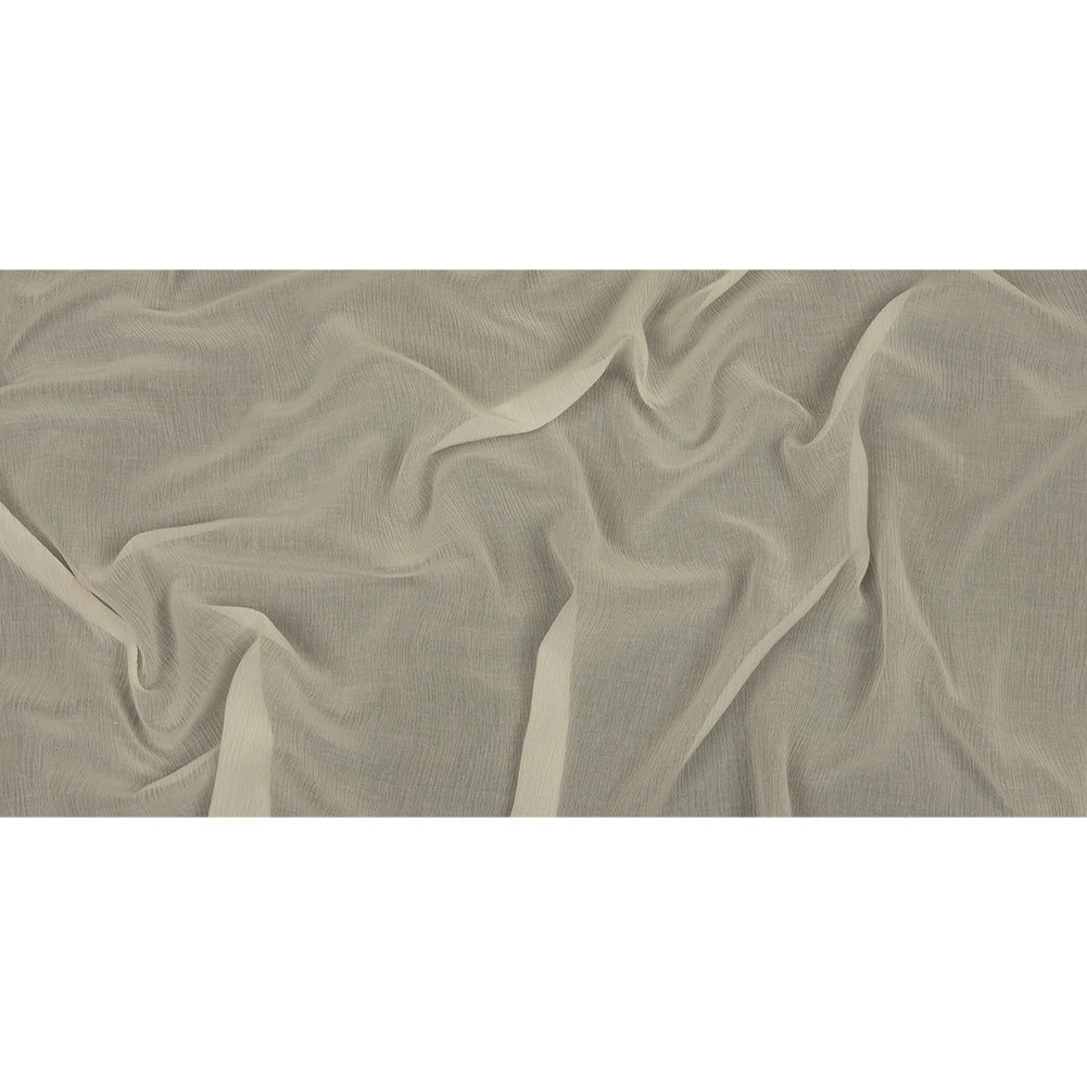 Famous Australian Designer Baby's Breath Crinkled Cotton and Silk Chiffon Drape Famous Australian Designer Baby's Breath Crinkled Cotton and Silk Chiffon Drape